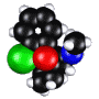 Molécula de ketamina